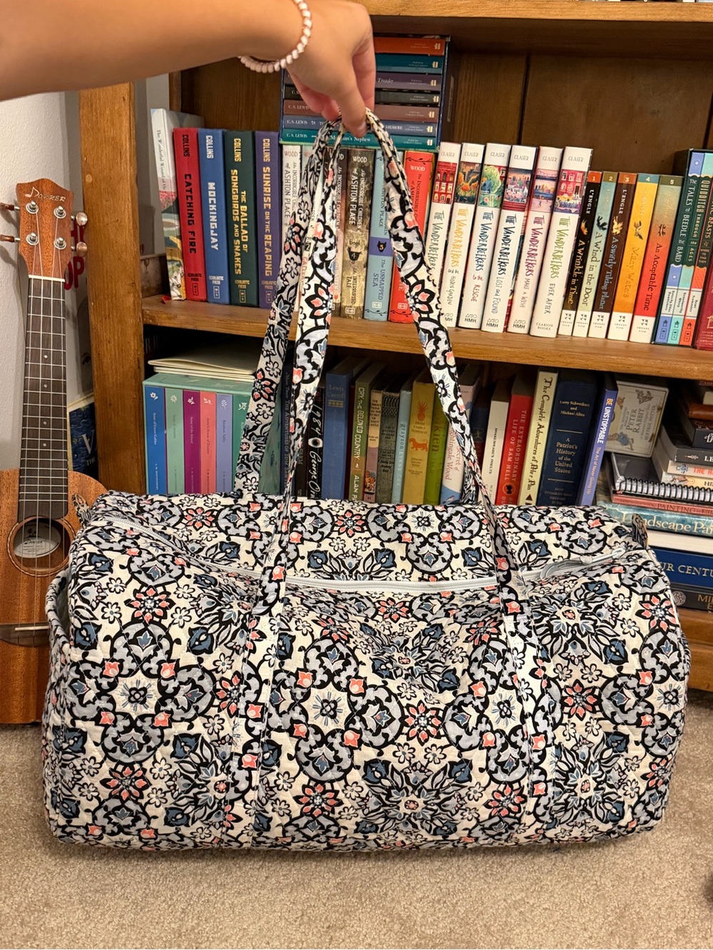 Vera Bradley Quilted Floral Weekender Bag